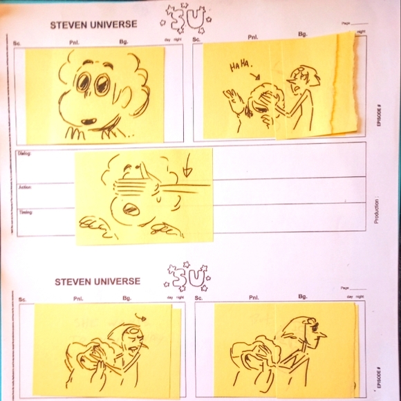 SU Coach Steven "Steven w/Pearl" Production Thumbnail Storyboard - Raven Molisee - Picture 1 of 5
